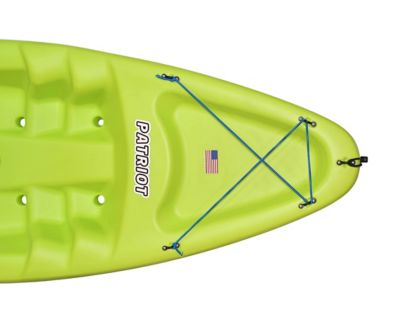 Image showing 7 th Sun Dolphin Patriot 8.6, Sit-on Recreational Kayak with Paddle, Citrus with Blue