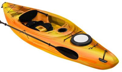 Image showing  Simcoe 10.4, Sit-in Recreational Kayak with Paddle, Tequila Sunrise