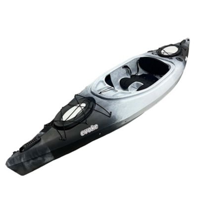 Evoke Breakaway 125, Sit-on Pedal Fishing Kayak with Paddle, Olive Tan ...