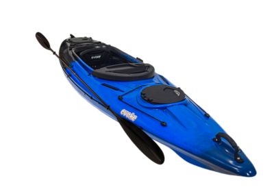 Image showing  Algonquin 120, Sit-in Fishing Kayak with Paddle, Black and Blue