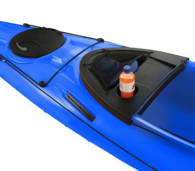 Image showing  Algonquin 120, Sit-in Fishing Kayak with Paddle, Black and Blue