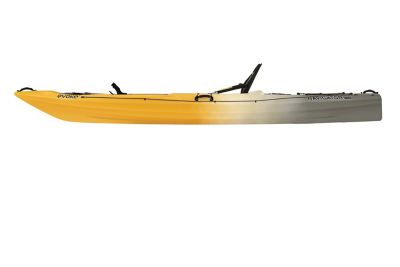 Image showing  Navigator 120, Sit-on Fishing Kayak with Paddle, Yellow Gray White