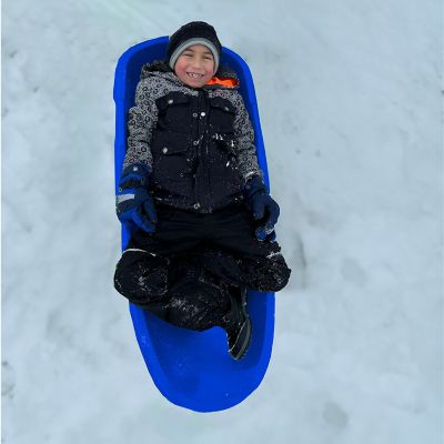 Image showing 5 th Sun Dolphin Snow Sled 3-Pack, Red, Blue, and Green, 48 in.