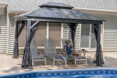 Image showing  10 x 12 x 7.5 ft. Wood Gazebo