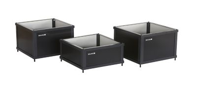Sojag Havana 1.6 x 1.6 x 1.1 ft. Black 3 pc. Aluminum Frame Flower Boxes