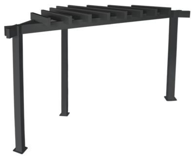 Image showing 5 th Sojag Havana 10 x 10 x 9 ft. Black Aluminum Frame Gazebo With Planters