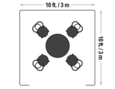 Image showing 6 th Sojag Havana 10 x 10 x 9 ft. Black Aluminum Frame Gazebo With Planters