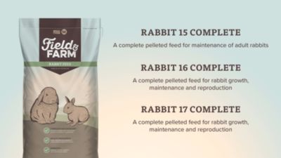Image showing  Field and Farm 17 Pelleted Rabbit Food, 50 lb. Bag