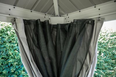 Image showing  Monaco, Messina, Mykonos 12 x 14 x 7ft. Taupe Curtains for Ventura Gazebo
