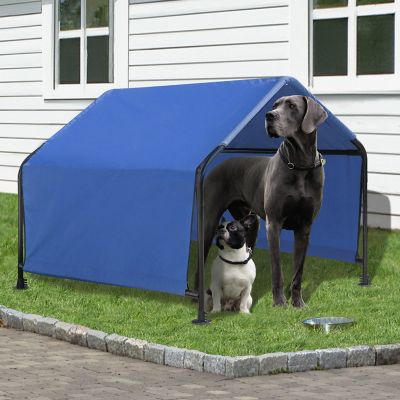 Image showing  4 x 5 x 4 ft. Blue Dog Shade Canopy Pet Shelter