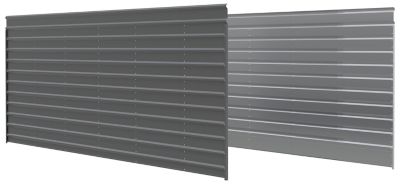 Arrow 29 x 9 ft. Charcoal Two Sided Steel Enclosure