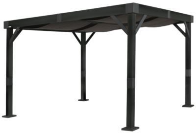 Sojag Fontana Black Aluminum Frame 10 x 12 ft Pergola