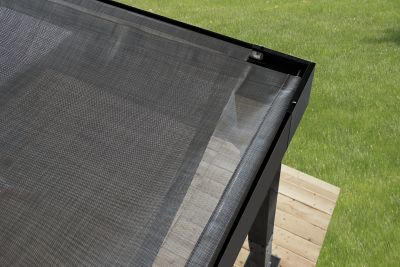 Image showing 6 th Sojag Fontana Black Aluminum Frame 10 x 12 ft Pergola