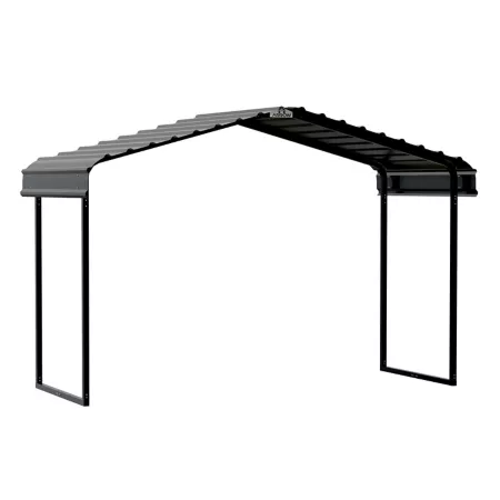 Arrow 7 ft Metal Awning Charcoal 10 x 6 x 7 ft Canopies