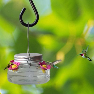 Image showing  5 oz. Pink Flower Hummingbird Feeder