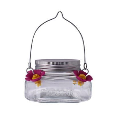 Image showing  5 oz. Pink Flower Hummingbird Feeder
