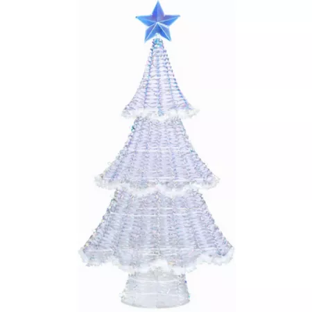 Fraser Hill Farm Pre-Lit Iridescent Christmas Tree Ornament with LED Lights Christmas Ornaments & Tree Toppers