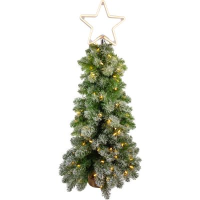 Fraser Hill Farm 3-Ft. Prelit Artificial Christmas Tree with LED Lights