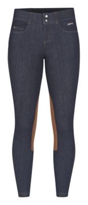 Image showing  Stretch Denim Knee Patch Riding Breech
