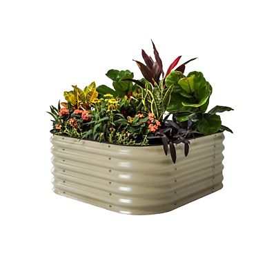 Image showing  17 in. 6 in 1 Modular Metal Raised Garden Bed