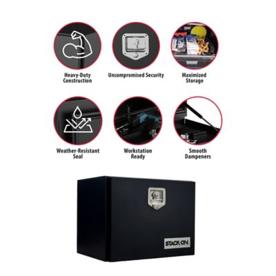 Stack-On Underbody Tool Box, 2417, Black Sandtex, with Gas SPR