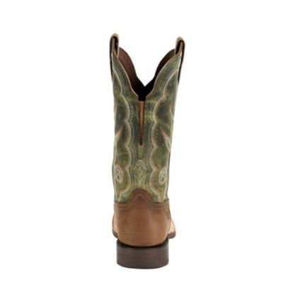 Image showing  X-treme A.C. Womens Olive Square Toe Boot