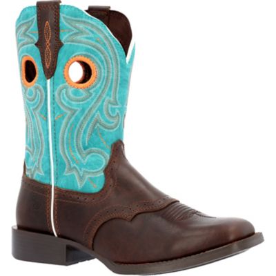 Durango Westward Womens Turquoise Square Toe Boot