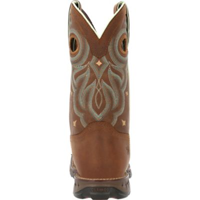 Image showing  Maverick Womens Rugged Tan Square Steel Toe Boot