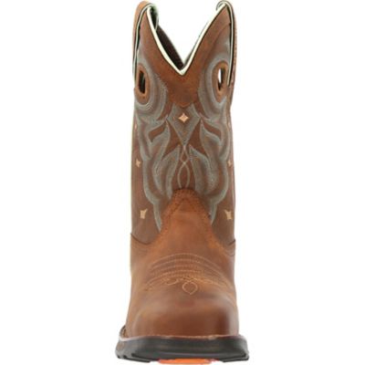 Image showing  Maverick Womens Rugged Tan Square Steel Toe Boot
