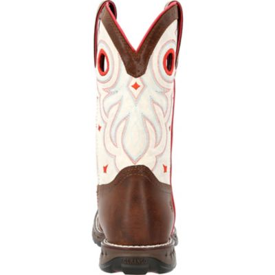 Image showing  Maverick Womens White Square Steel Toe Boot