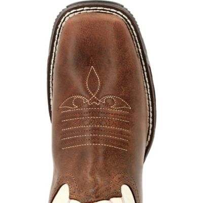 Image showing  Maverick Womens White Square Steel Toe Boot