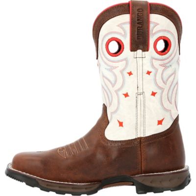 Image showing  Maverick Womens White Square Steel Toe Boot