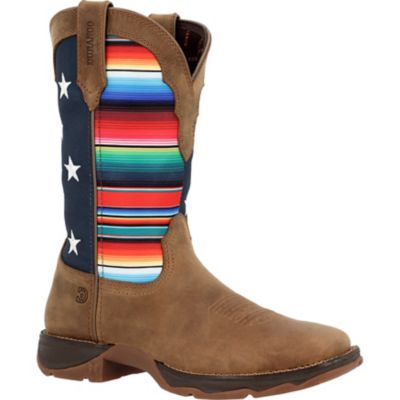 Durango Lady Rebel Womens Serape & Flag Square Toe Boot