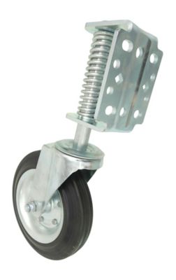 EZ Open 8 in. Swivel Gate Cster Set With Universal Mounting Bracket