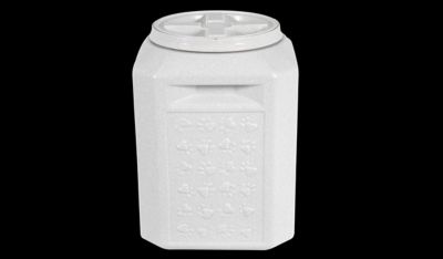 Image showing 7 th Petmate Vittles Vault Pawprint Outback Food Storage Container, 15 lb.