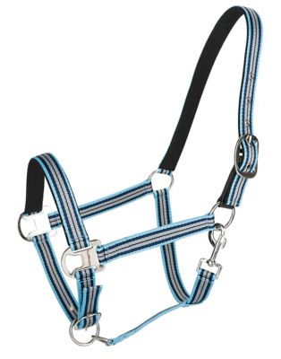 TuffRider Adjustable Nylon Breakaway Halter with Padded Crown and Nickel Hardware