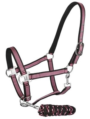 TuffRider Adjustable Nylon Breakaway Halter with Padded Crown and Lead Rope