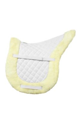 Image showing  Sherpa Fleece Trimmed Shaped Saddle Pad