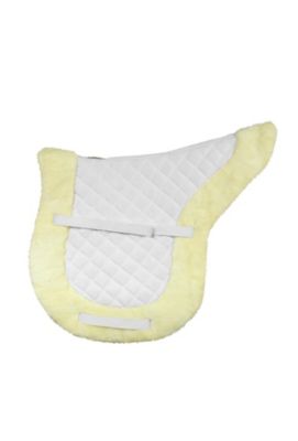 Image showing  Sherpa Fleece Trimmed Shaped Saddle Pad
