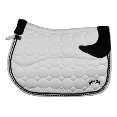 Image showing  Luxe Saddle Pad with White Sherpa Fleece lining