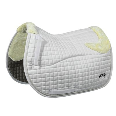 Equine Couture Regal Saddle Pad with White Sherpa Fleece and CoolMax lining