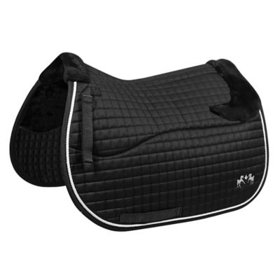 Equine Couture Regal Saddle Pad with White Sherpa Fleece and CoolMax lining