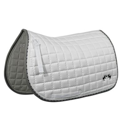 Equine Couture Coolmax Plush White Saddle Pad