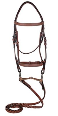 Henri de Rivel Laureate by Raised Fancy Stitched Bridle with Laced Reins