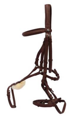 Image showing  Kushy Plain Raised Figure Eight Noseband Bridle