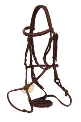 Image showing  Kushy Plain Raised Figure Eight Noseband Bridle