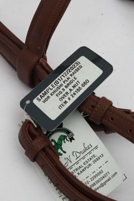 Image showing  Kushy Plain Raised Figure Eight Noseband Bridle