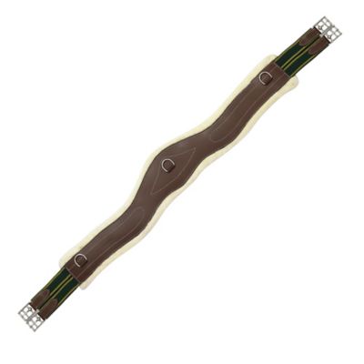 Image showing  Contoured Leather Sherpa Fleece Girth