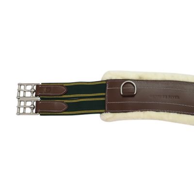 Image showing  Contoured Leather Sherpa Fleece Girth