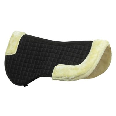Image showing 1 th Lettia Coolmax Sherpa Quilted Half Pad with Trim